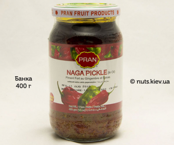Пикули чили Нага маринованный бенгальский Pran - Банка 400 г